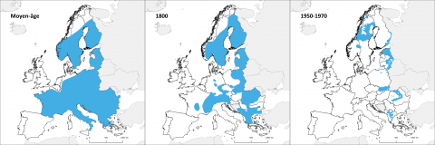 Lynx_18_cartes-disparitionEurope_dapresKratochvil1968